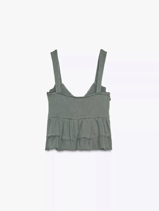 ZARA Ruffled Bow Top - Picture 7 of 8